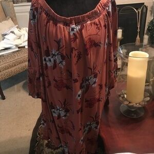 Skies Are Blue Off the Shoulder Dress sz XL